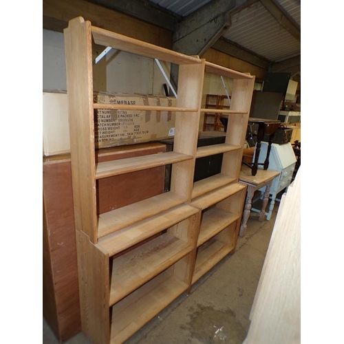 676 - PINE BOOKCASE