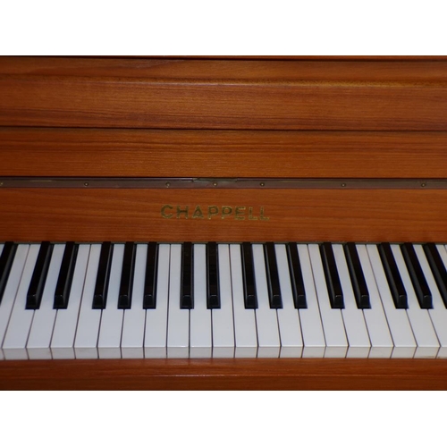 705 - UPRIGHT CHAPEL PIANO AND STOOL