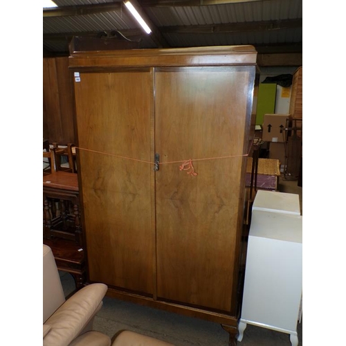 792 - 1930s WALNUT VENEERED WARDROBE