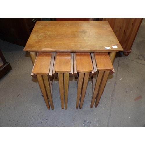 880 - NEST OF TEAK TABLES