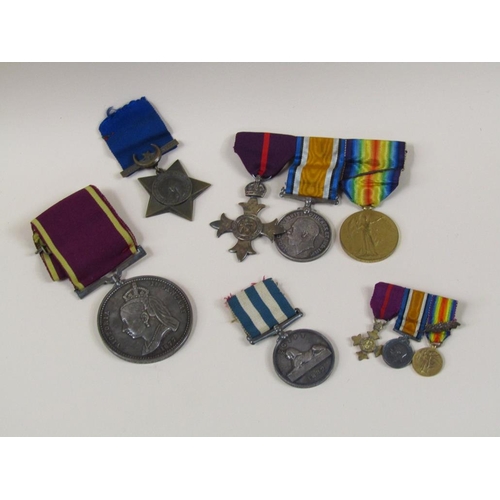 1405 - COLLECTION OF VICTORIAN AND WW1 MEDALS RELATING TO SGT MAJOR JT MONTGOMERY INC. 1877 EMPRESS OF INDI... 