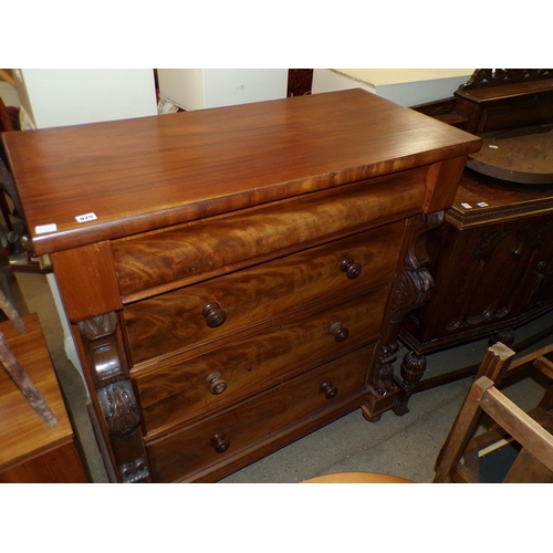 925 - VICTORIAN MAHOGANY SCOTTISH CHEST OF DRAWERS