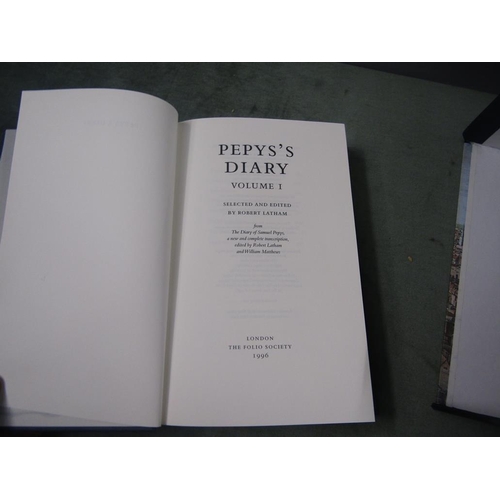 1229 - SET OF THREE FOLIO SOCIETY BOOKS PEPYS DIARY