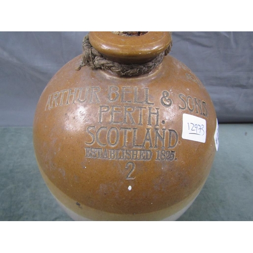 1234 - SCOTTISH STONEWARE FLAGON OF WHISKEY BY ARTHUR BELL & SONS, PERTH