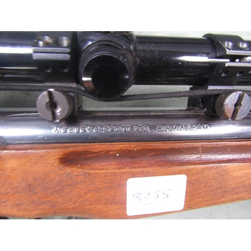 1296 - WEBLEY HAWK .177 AIR RIFLE WITH A SCOPE