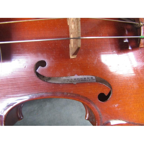 1299 - CHINESE SKYLARK STUDENTS VIOLIN IN CASE WITH BOW