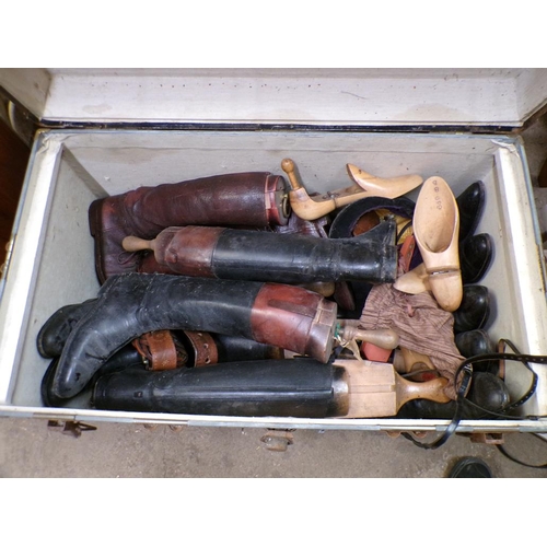 673 - LARGE COLLECTION OF RIDING BOOTS