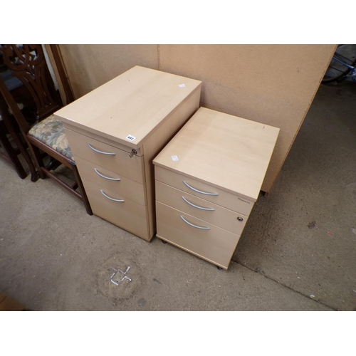 682 - TWO OFFICE CABINETS