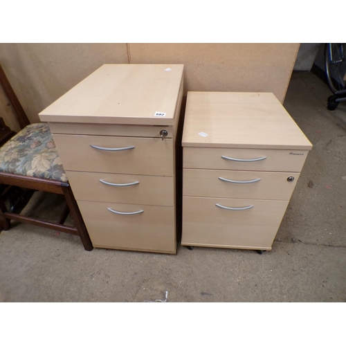 682 - TWO OFFICE CABINETS