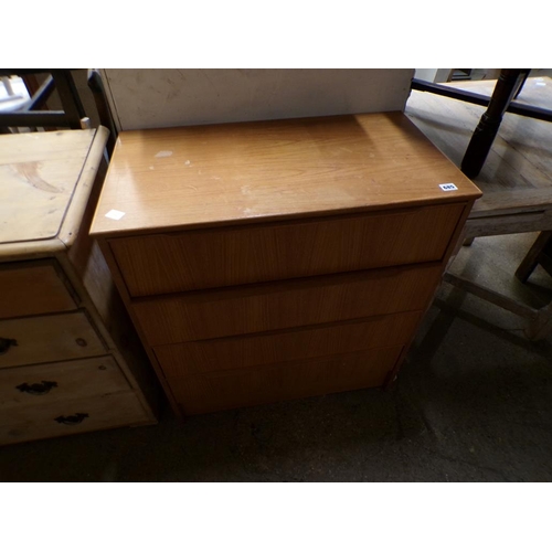 685 - TEAK FOUR DRAWER CHEST