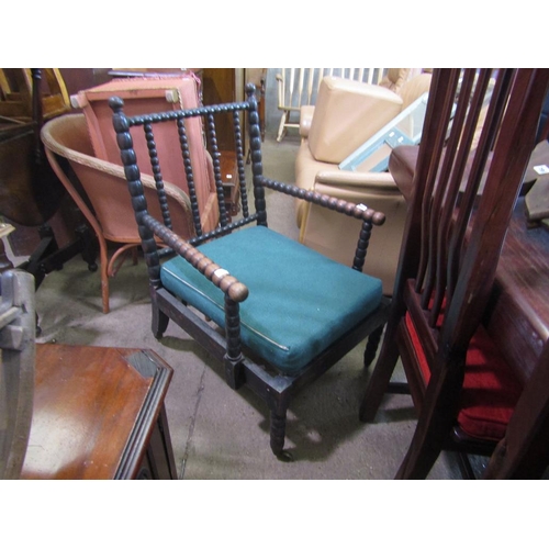 796 - VICTORIAN SCOTTISH BOBBIN TURNED ARMCHAIR