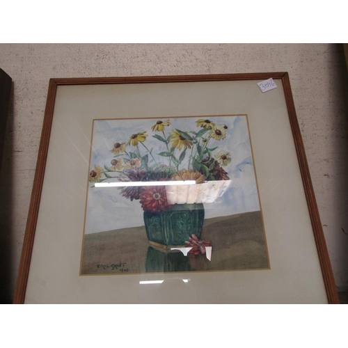 138 - FRAMED WATERCOLOURS; OIL