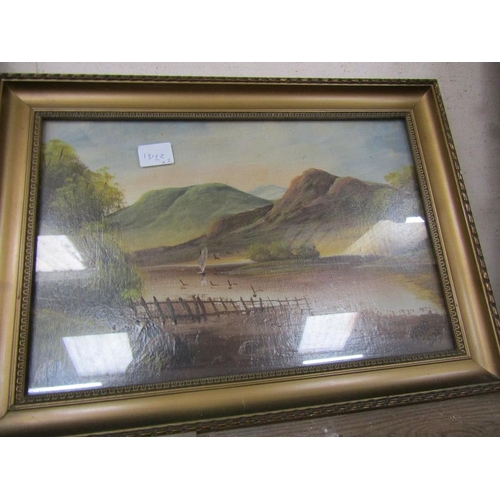 141 - PAIR OF FRAMED OILS - SIGNED IN MONO WMD 1923, LANDSCAPES