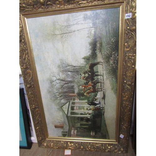 152 - GILT FRAMED OELOGRAPHS