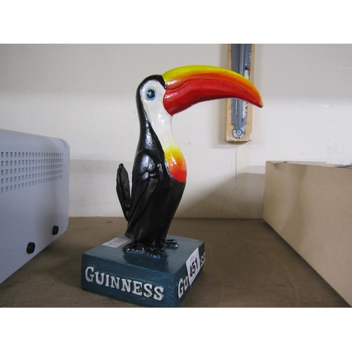 451 - REPRODUCTION GUINNESS TOUCAN ORNAMENT