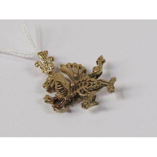 1507 - GOLD DRAGON PENDANT