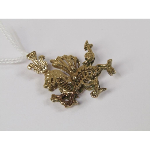 1507 - GOLD DRAGON PENDANT