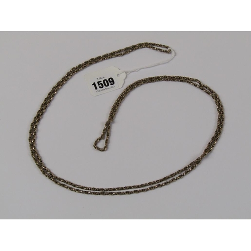 1509 - 9ct GOLD LONGUARD CHAIN 37g