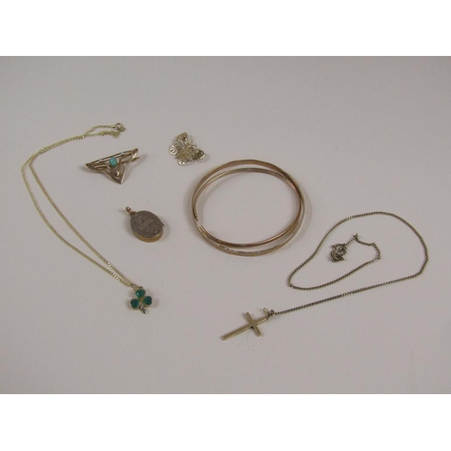 1523 - COLLECTION OF MISC. GOLD JEWELLERY 25g