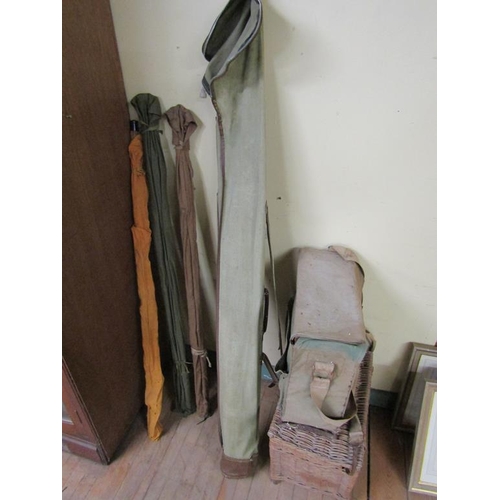 1221 - COLLECTION OF FISHING EQUIPMENT TO INCL FOUR RODS