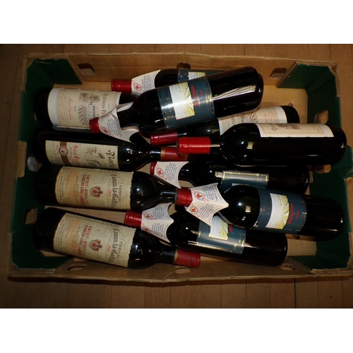 1312 - ELEVEN BOTTLES OF MIXED RED WINE - C.1980/90