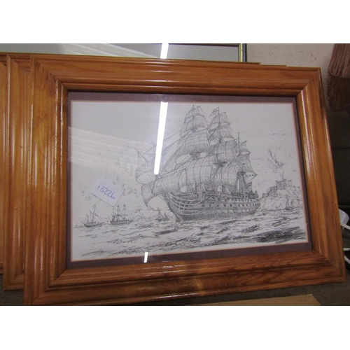 55 - COLLECTION OF F/G PRINTS - SAILING SHIPS