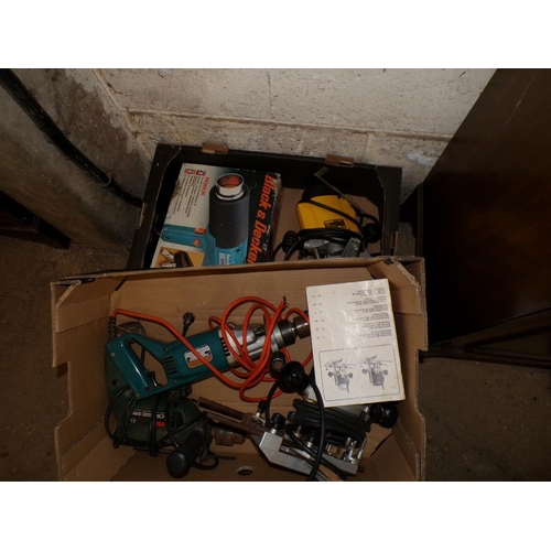 758 - TWO BOXES OF ELECTRIC TOOLS