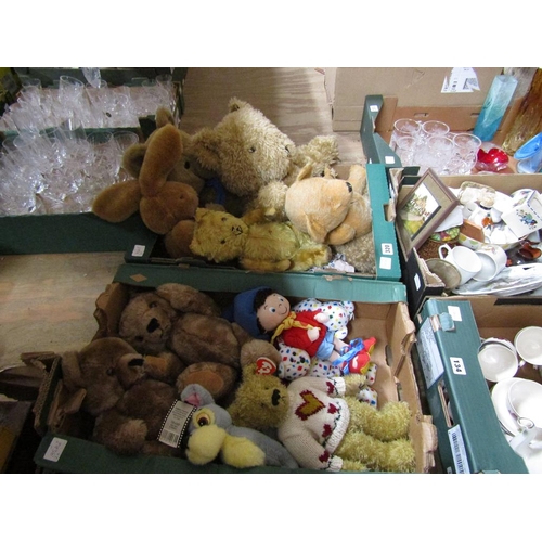 320 - TWO BOXES OF TEDDIES INCL VINTAGE