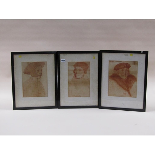 1100 - THREE F/G SEPIA PRINTS - 16C SUBJECTS, THOMAS MOORE AND TWO OTHERS, EACH 28CM X 21CM