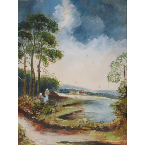 1137 - N SMITH - EVENTIDE, SIGNED WATERCOLOUR, F/G, 52CM X 35CM