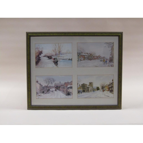 1168 - TWO FRAMED SERIES OF EIGHT COLOURED PRINTS BY HARRY SHELDON, BERKHAMSTED SUBJECTS