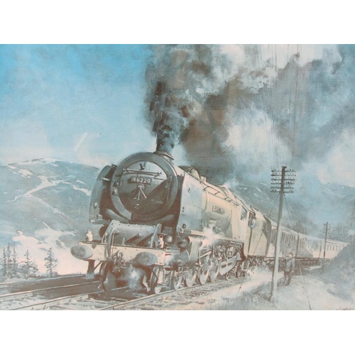 1173 - DON BRECKON - FOUR RAILWAY PRINTS, ALL F/G APPROX 55CM X 78CM