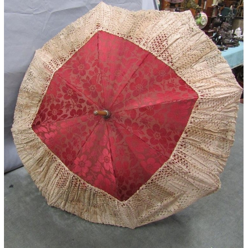 1350 - EARLY 20C PARASOL, 82CM L