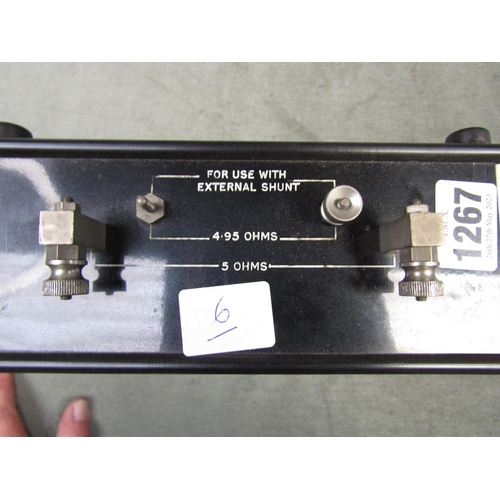 1267 - CROMPTON PARKINSON LTD VOLT METER, 21CM H