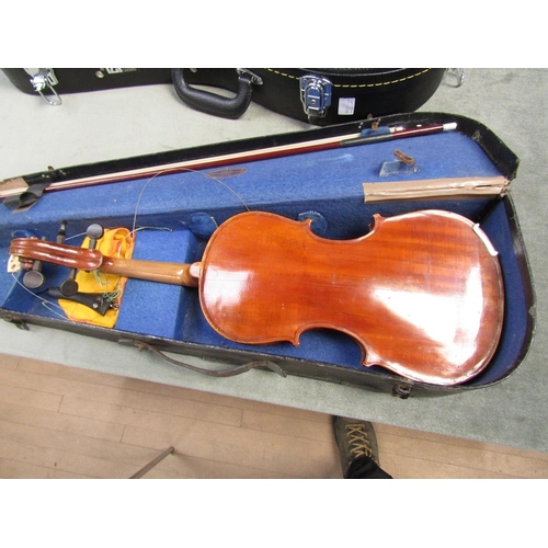 1333 - CASED VIOLIN AND UKELELE CASE