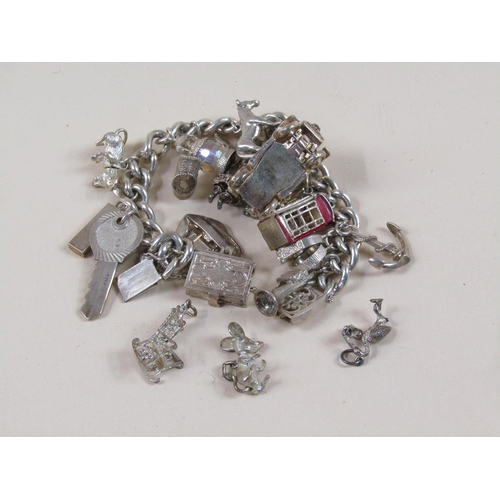 1462 - SILVER CHARM BRACELET