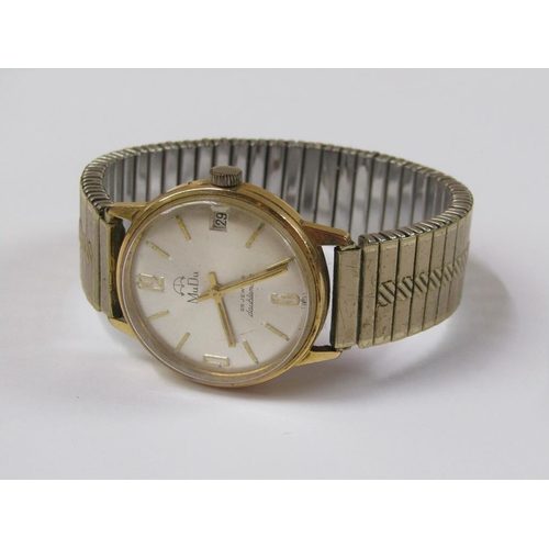 1490 - MUDU GILT METAL WATCH TOGETHER WITH LANEN WATCH