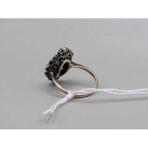 1518 - GOLD STONE SET RING SIZE K