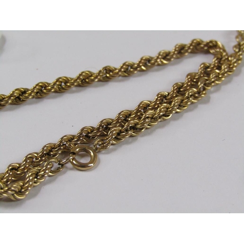 1552 - 9CT GOLD CHAIN, 6.1g, 62CM L