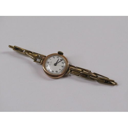 1555 - TWO 9CT GOLD LADIES WATCHES