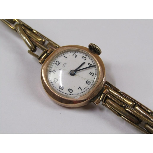 1555 - TWO 9CT GOLD LADIES WATCHES