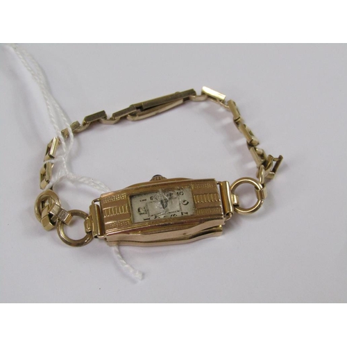 1556 - GOLD LADIES WATCH MOVEMENT WITH BRACELET