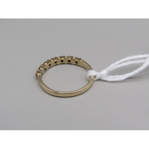 1606 - 9CT DIAMOND STACKING RING, SIZE K 1/2
