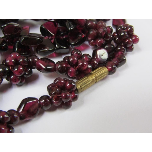 1619 - THREE BLACKBERRY NECKLACES