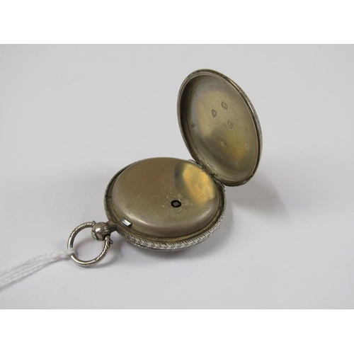 1623 - CHASED SILVER CASED POCKET WATCH