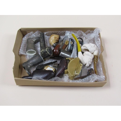 1629 - COLLECTION OF MISC. MEERSCHAUM AND OTHER PIPES AND CIGAR CUTTERS