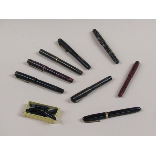 1633 - EIGHT FOUNTIAN PENS