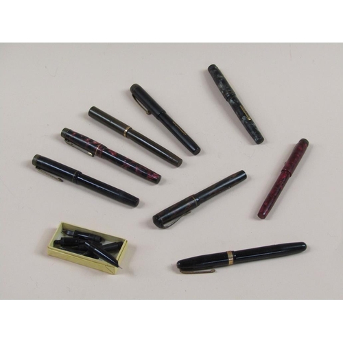 1633 - EIGHT FOUNTIAN PENS