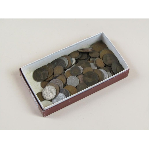 1649 - SMALL BOX OF MIXED COINAGE