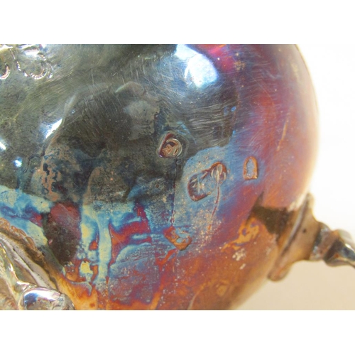 1672 - LATE GEORGIAN SILVER CREAM JUG WITH EMBOSSED AND CHASED DECORATION